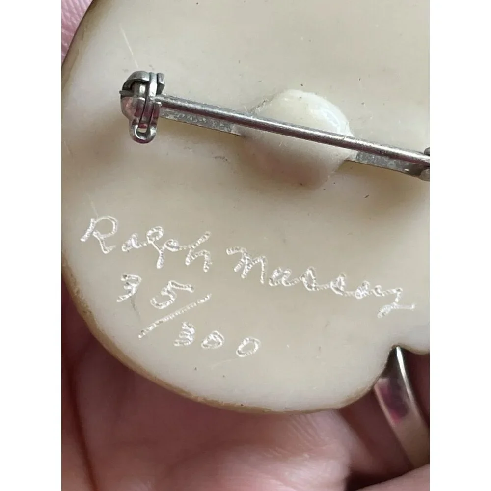 Vintage Ralph Massey Signed Pin Animal Brooch 35 Of 300 Mouse Rat Rare HTF